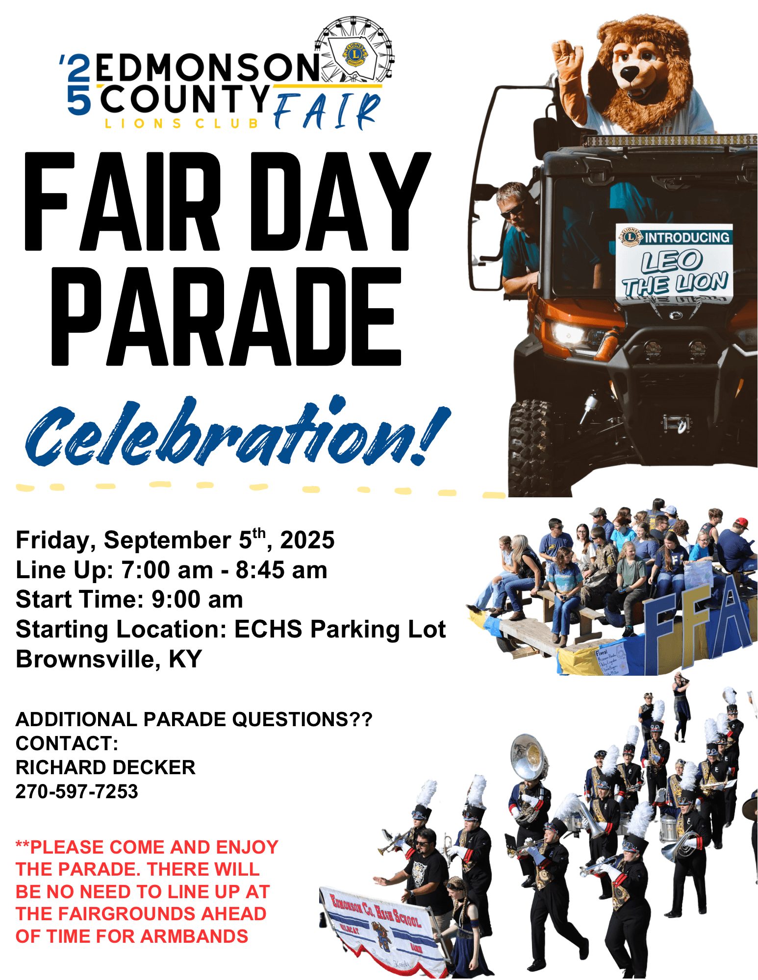 2025 Fair Parade Info