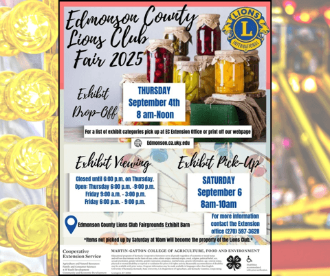 2025 County Fair poster